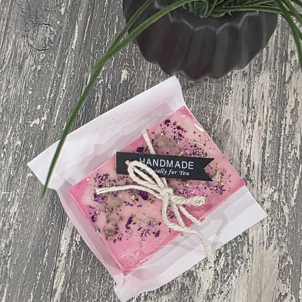 Handmade Pink Soap Bar All Natural Oils